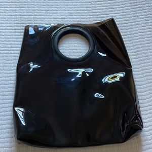 Black clear purse